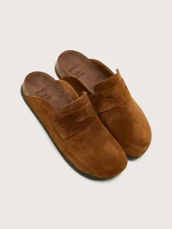 BOSABO Cognac Velours Klompen