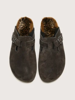 BOSABO Moka Luipaard Klompen