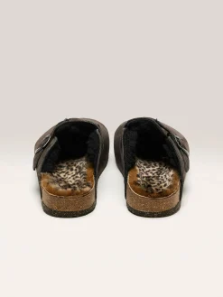 BOSABO Moka Luipaard Klompen