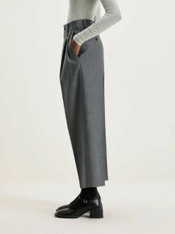 NICHOLSON & NICHOLSON Port Rechte Broek Van Wol