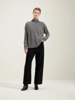 SARAHWEAR Foggy Gestreepte Coltrui T-shirt